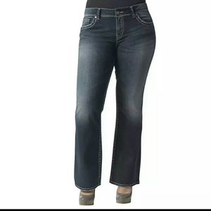 NEW! Silver Jeans Plus, Suki Mid Bootcut, 18 x 33