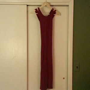 Purple ASOS dress US size 4 midi length bodycon