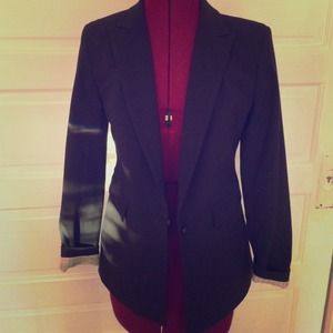 Black blazer from express with pin stripe lining