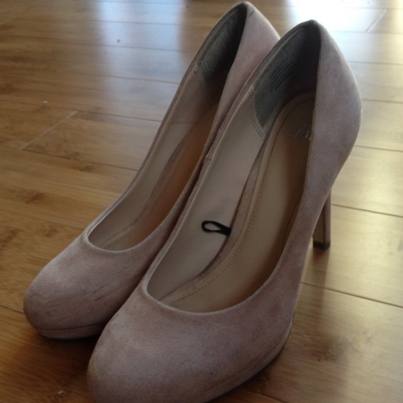 H&M tan suede-type heals