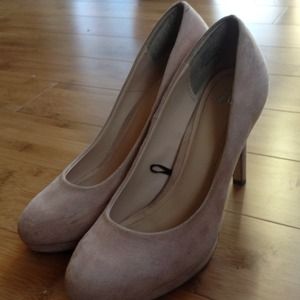 H&M tan suede-type heals