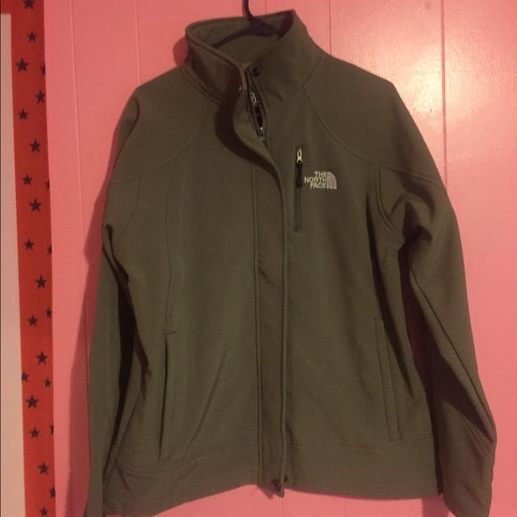 Grey/Green North Face Jacket