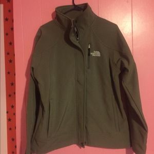 Grey/Green North Face Jacket