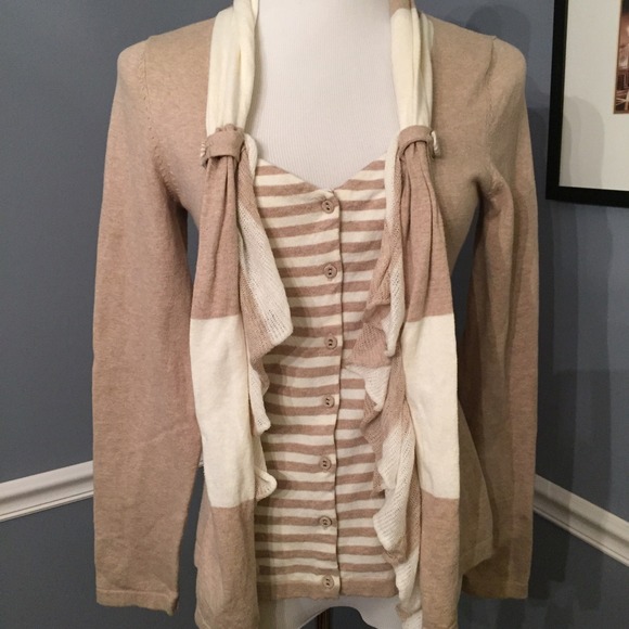 Anthro Yemaya Cardigan (taupe) - Picture 4 of 4