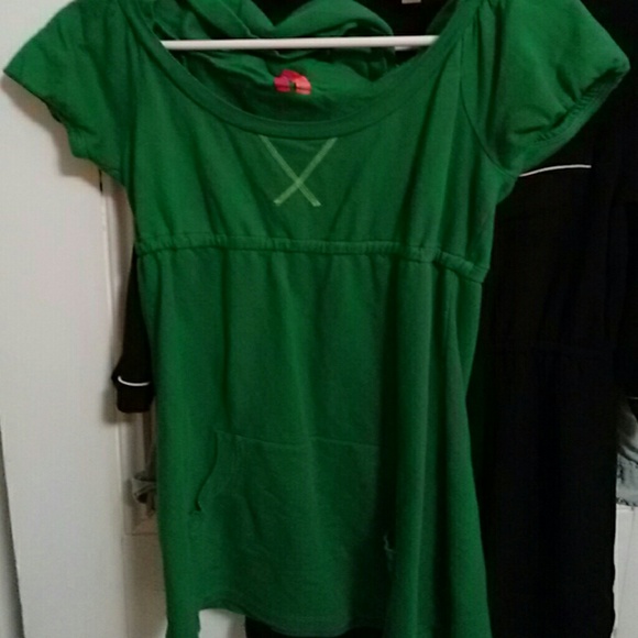 Cute hoodie green dress by jenni