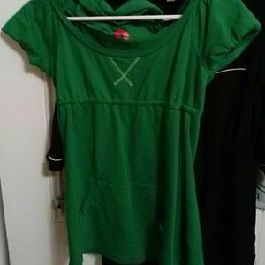 Cute hoodie green dress by jenni