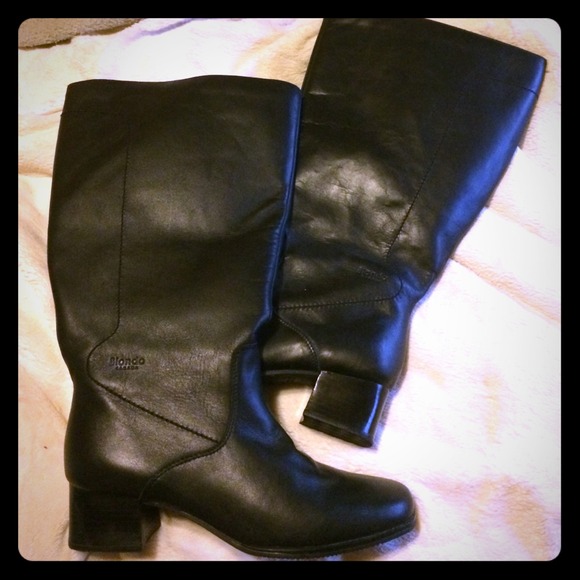 Blondo Black Riding Boots Wide Calf
