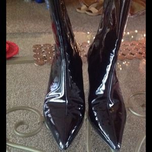 Nine West Black Patent Leather Boot