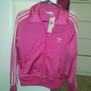 Pink Adidas track jacket