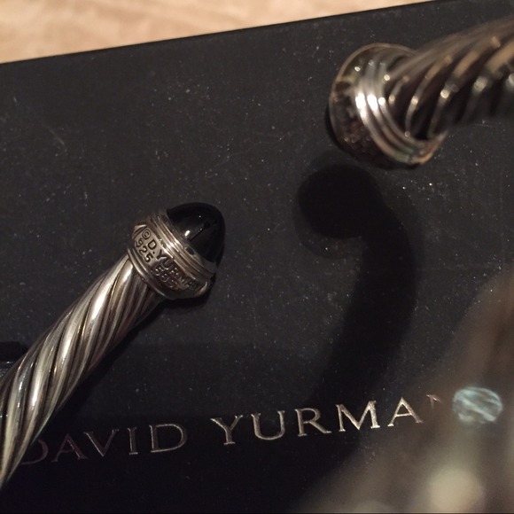 David Yurman Cable Bracelet Black / Gold - Picture 4 of 4