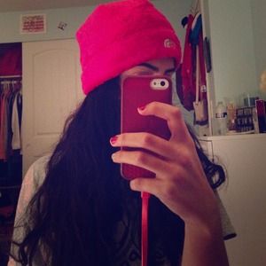 Authentic North Face Fuzzy Hat.