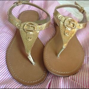 Tommy Hilfiger Gold Sandals