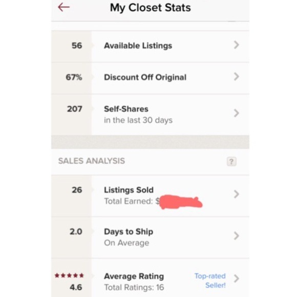 Shop my Closet! Here are my stats 😘💎