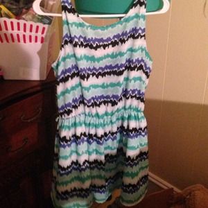 Teal, blue, and black dress. Worn once!