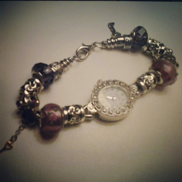 SOLDPurple lock/key watch