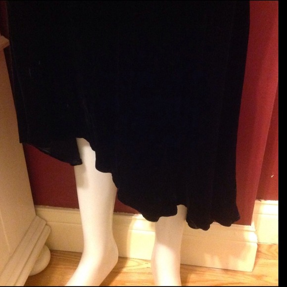 ABS Evening Allen Schwartz Long Velvet Skirt 2 - Picture 4 of 4