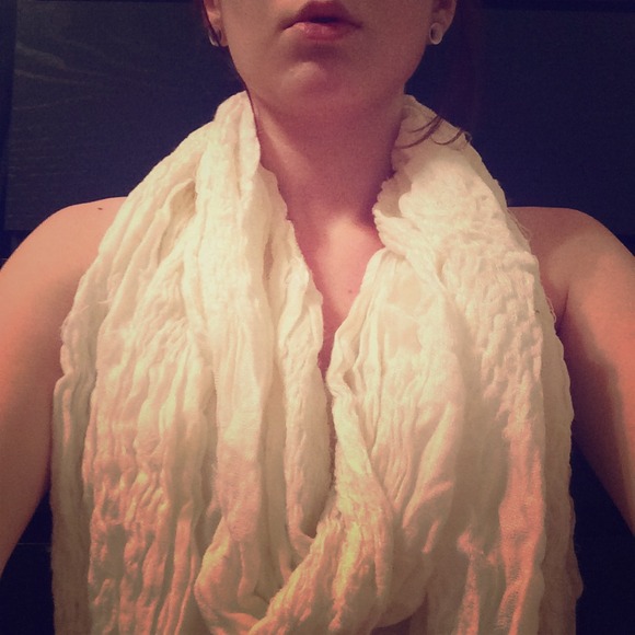 Cream scarf