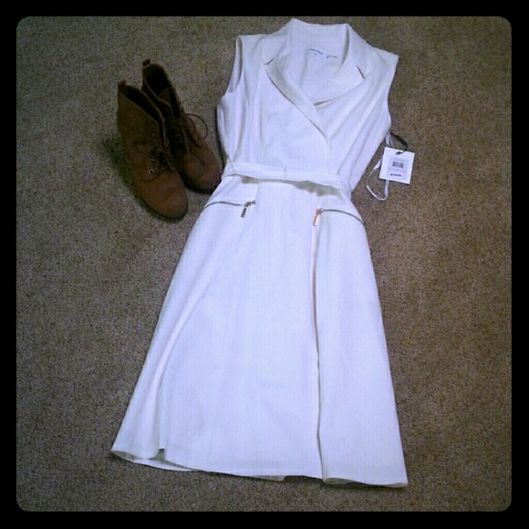 BNWT Cream Calvin Klein Dress