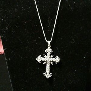 "Grace" blingy cross necklace