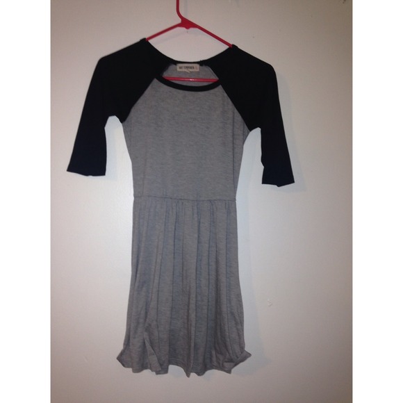 Hot Tempered grey and black dress