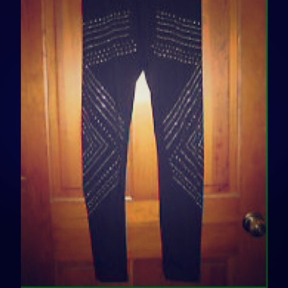 Studded leggings