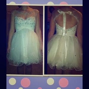 Homecoming/ prom/formal /high neck / sleeved dress