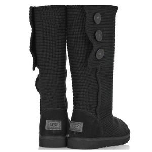 Women's Black Classy Cardy Ugg Boots