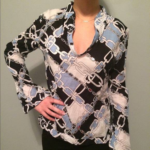 Tory Burch "chains" top