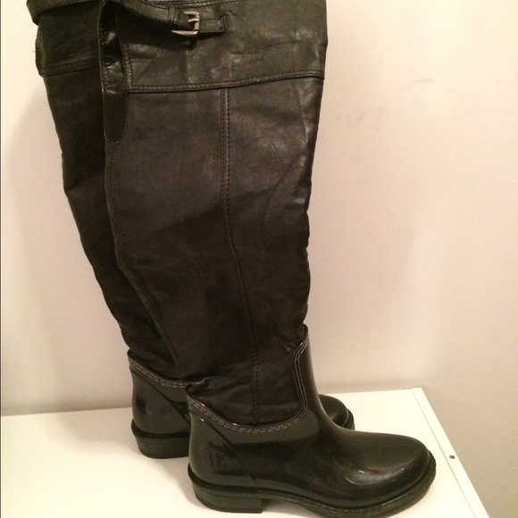 Tall black boots