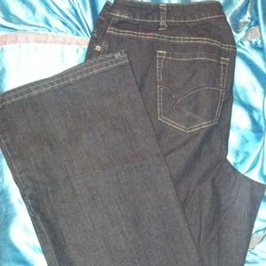 Denim boot cut jeans (plus size)