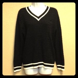 Liz Claiborne Black/White Sweater XL