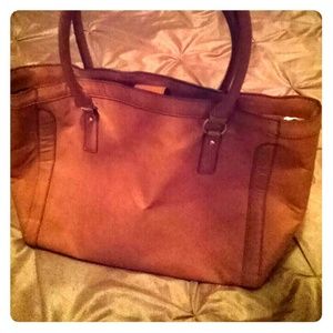 Camel tote bag