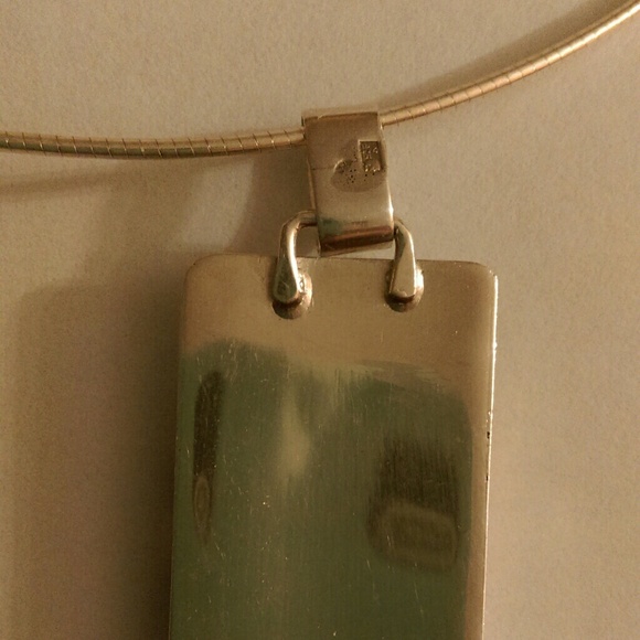 Silver necklace an silver pendant - Picture 2 of 4