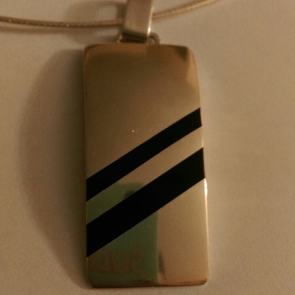 Silver necklace an silver pendant - Picture 3 of 4