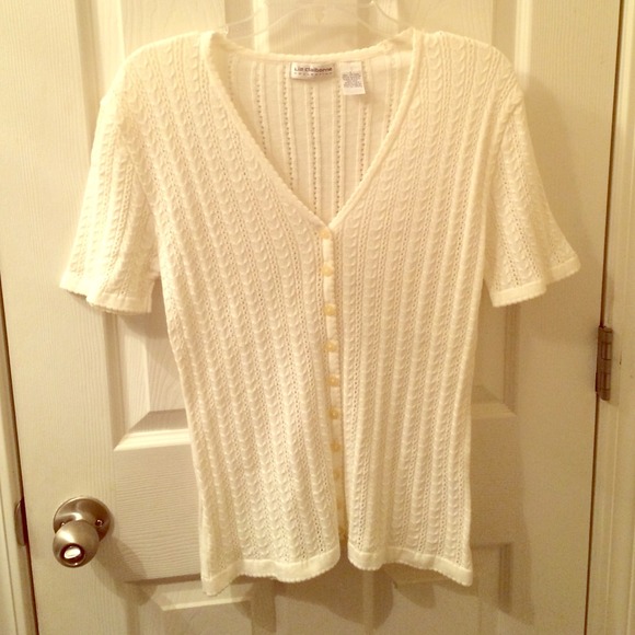 Liz Claiborne Cream Knitted Blouse