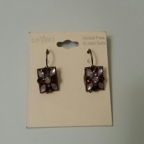 DaVinci Earrings - Purple Color