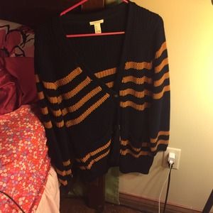 Forever 21 striped cardigan