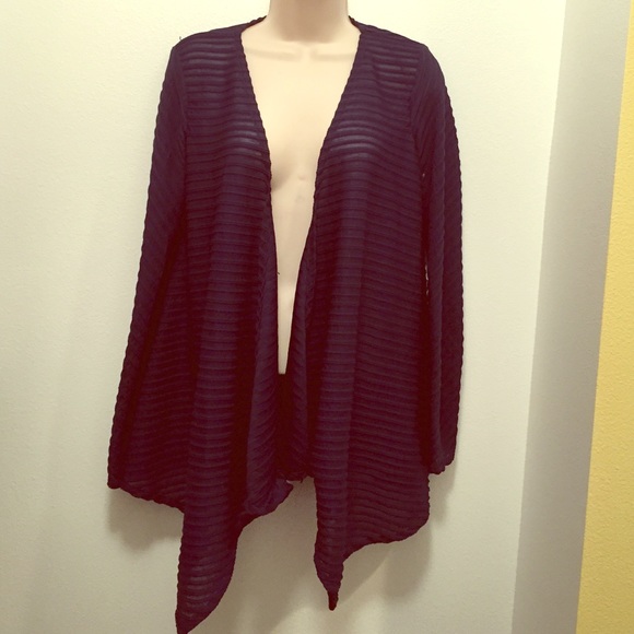 JS Collection Lightweight Navy Cardigan Wrap - Picture 2 of 4