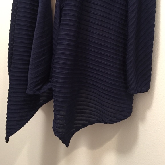 JS Collection Lightweight Navy Cardigan Wrap - Picture 3 of 4