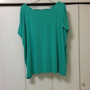 Turquoise Piko 1988 Short Sleeve Top