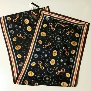 100% silk Coach scarf