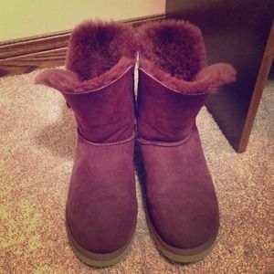 Purple Bailey Button Uggs Size 10