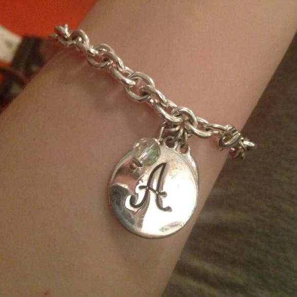 Charm bracelet with letter A - Picture 1 of 3