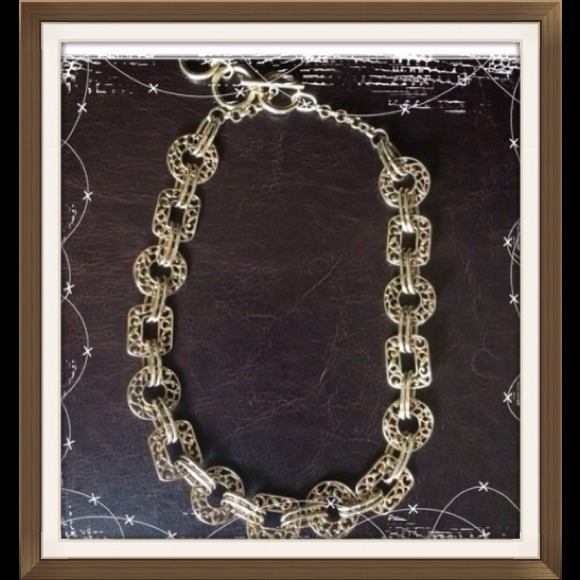 Gold Tone Aigner Necklace with Adjustable Toggle