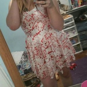 Blood Splatter Mini Dress