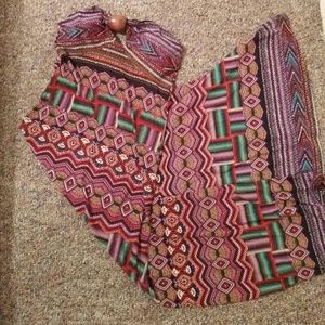 Strapless Aztec Dress