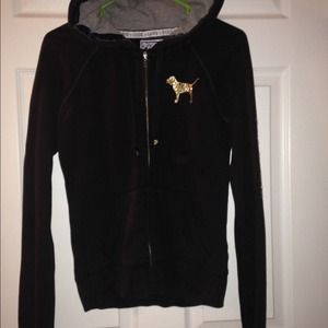 VS pink full zip hoodie