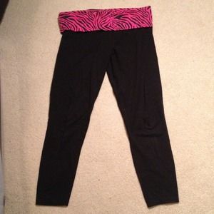 Pink zebra Nike leggings