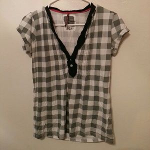 Plaid Element Blouse