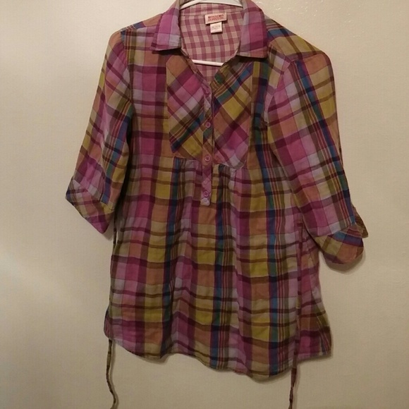 Plaid 3/4 Sleeve